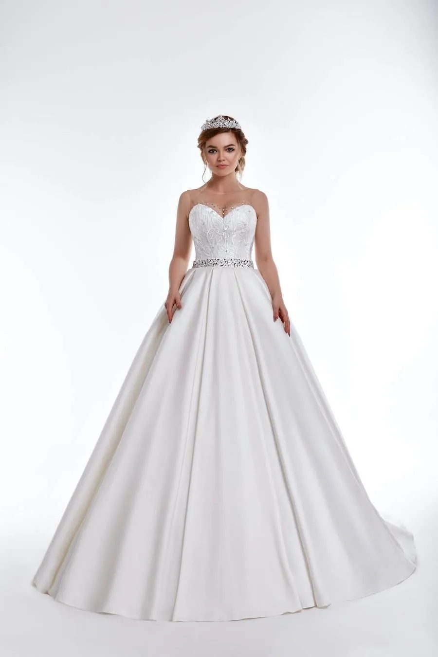 White Ball Gown Wedding Dress