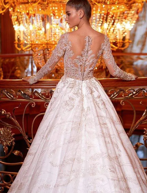 White Foot Wedding Dress