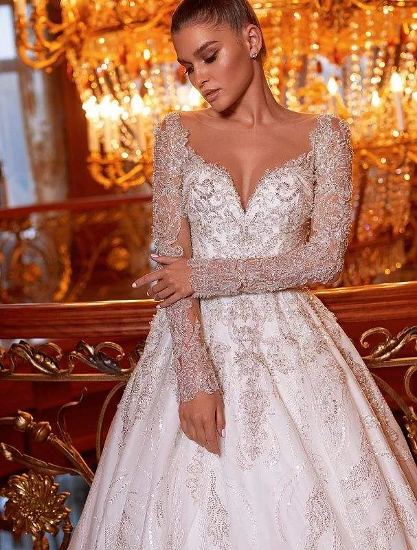 White Foot Wedding Dress