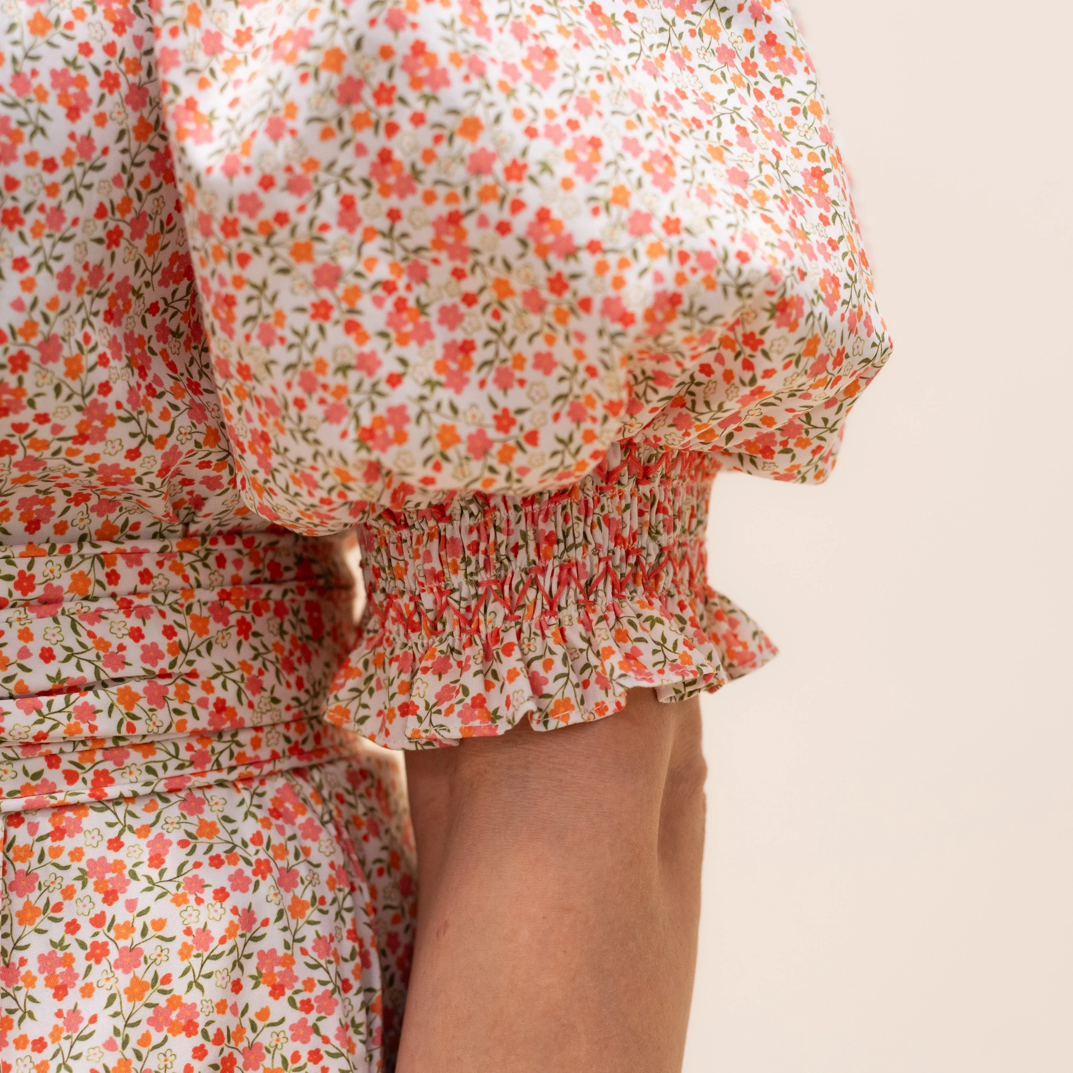 Women's Bonjour Dress - Peach Floral