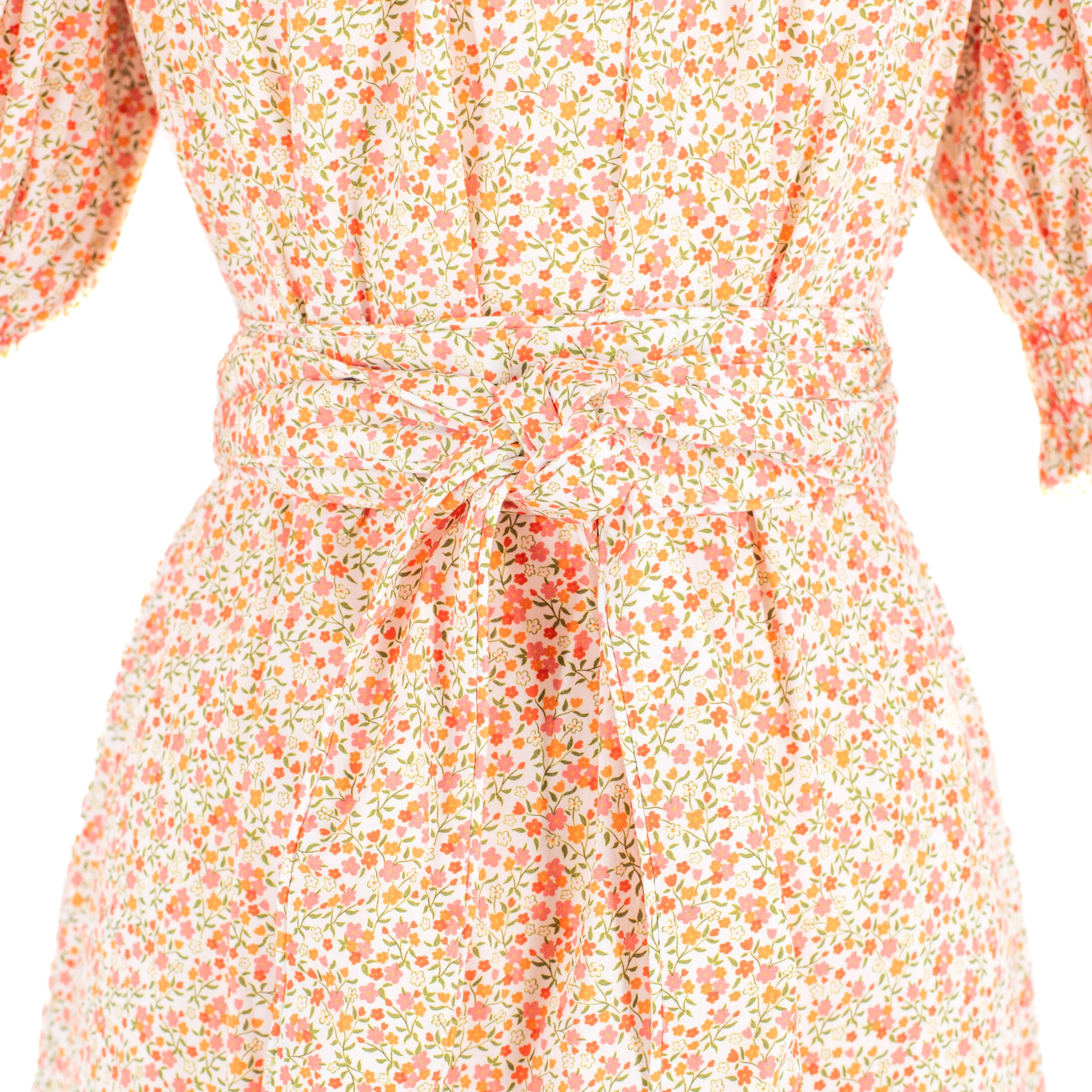 Women's Bonjour Dress - Peach Floral